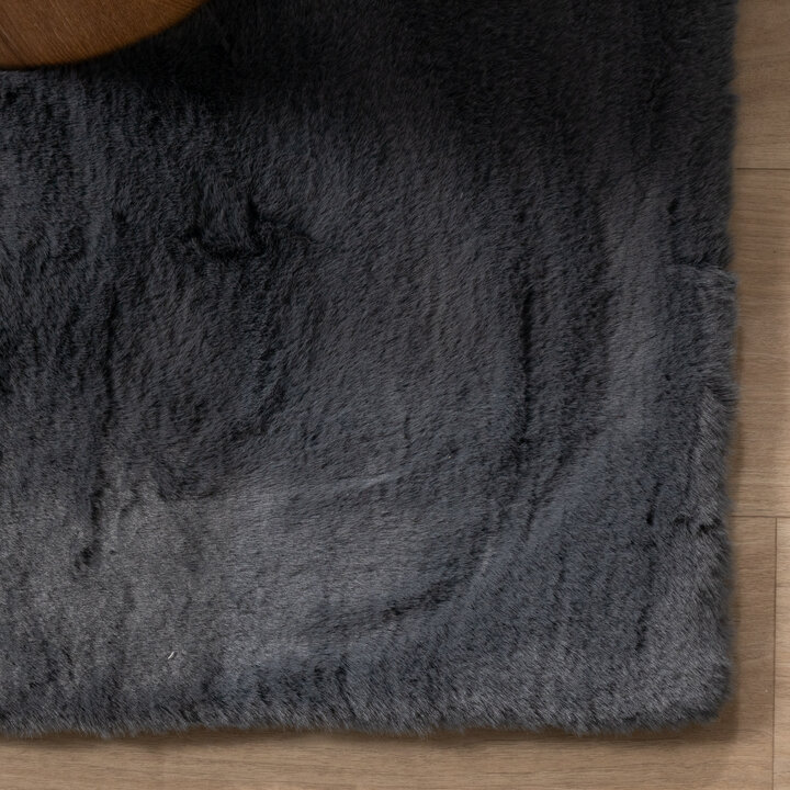 Hochflor Teppich - Comfy Supreme Anthrazit - 5