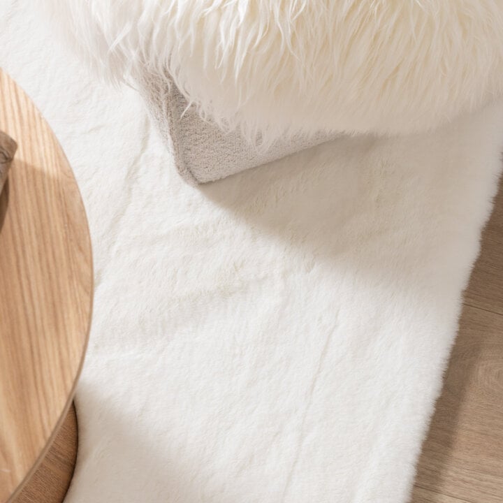 Hochflor Teppich - Comfy Supreme Weiß - 3