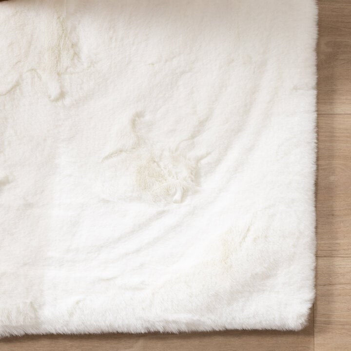 Hochflor Teppich - Comfy Supreme Weiß - 5