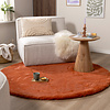 Hochflor Teppich Rund - Comfy Supreme Terracotta - thumbnail