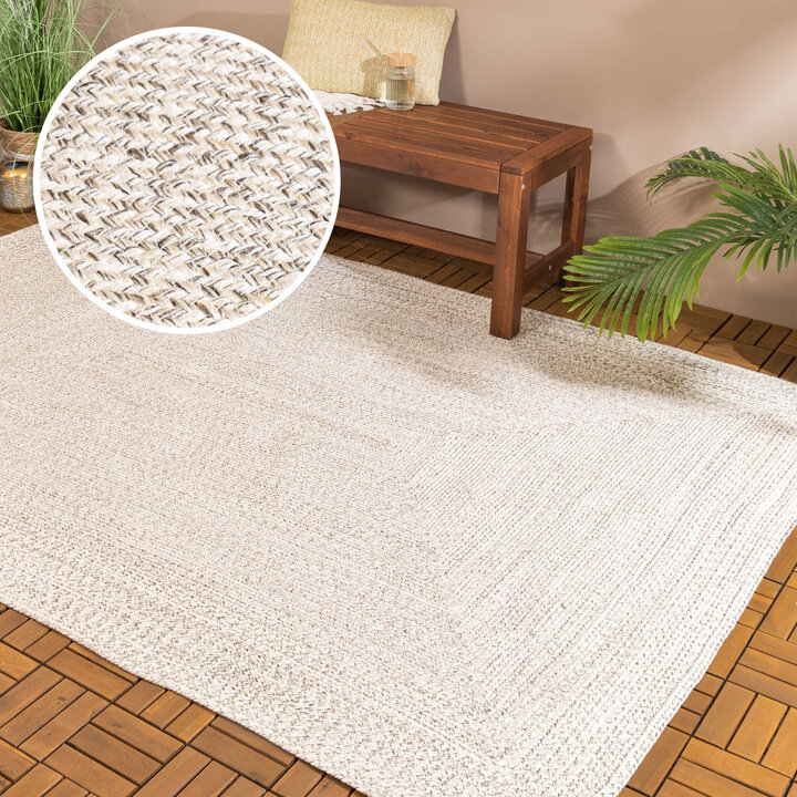 In- & Outdoor Jute Teppich - Bali Weiß