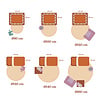Waschbarer Kinderteppich Rund - Ravi Rainbow Bunt - thumbnail 6
