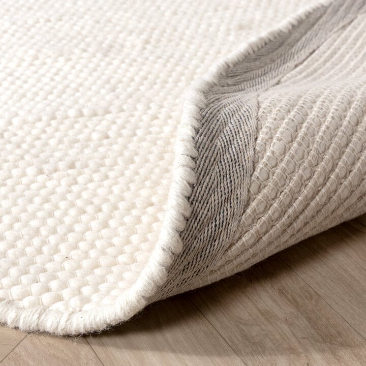 Wollteppich Rund - Feline Weiß - 5