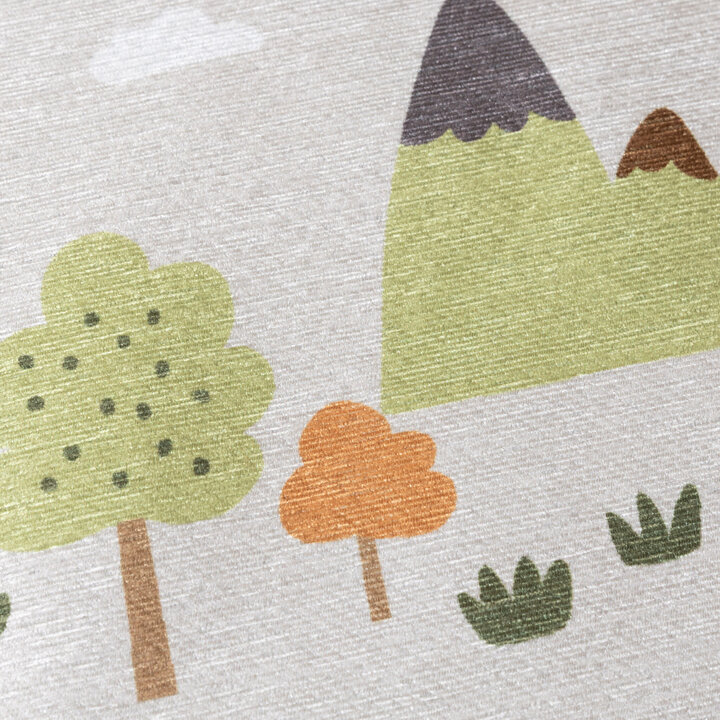 Auto Spielteppich Rund - Rocky Ride Grau - 4