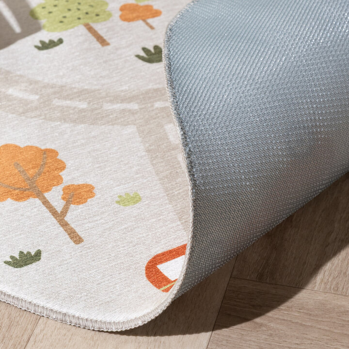 Auto Spielteppich Rund - Rocky Ride Grau - 7