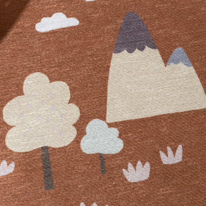 Auto Spielteppich Rund - Rocky Ride Terracotta - 4