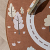 Auto Spielteppich Rund - Rocky Ride Terracotta - thumbnail 4