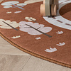 Auto Spielteppich Rund - Rocky Ride Terracotta - thumbnail 5