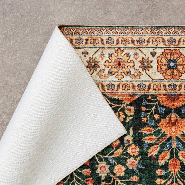 Vintage Gartenteppich - Santo Flora Dunkelgrün - 7